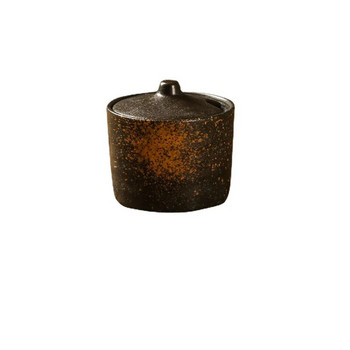 Γιαπωνέζικο στυλ Vintage κεραμικό βάζο καρυκεύματα Κουτί αποθήκευσης τσίλι με καπάκι Βάζο ζάχαρης σχάρα Κουτί καρυκευμάτων Κουζινικά σκεύη Πορσελάνη