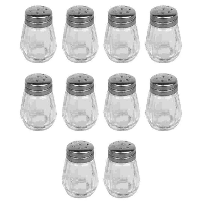 Staklena posuda od 10 komada Mini staklenka za začine Roštilj Pepper Shaker Šećer u prahu Boca začina Kuhinjski gadget Alat za sol