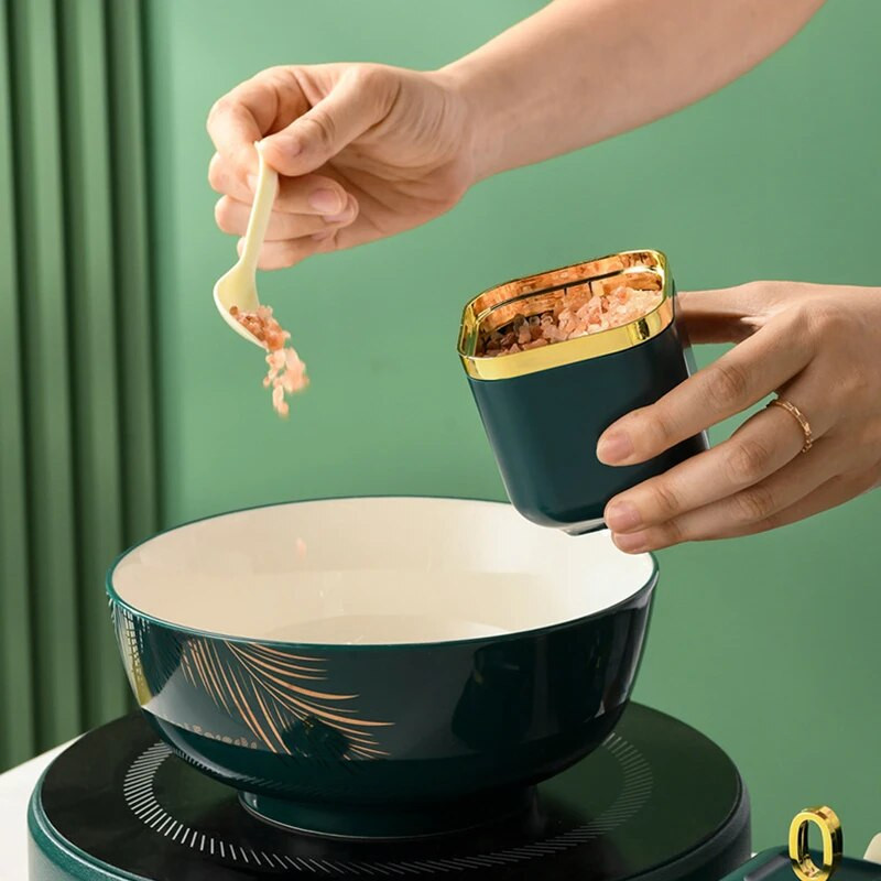 Set kutija za začine Sol Papar Stalak za začine Staklenka Posuda za šećer za kuhinjske gadgete Setovi uređaja Kutija za začine s poklopcem Alat za organizator