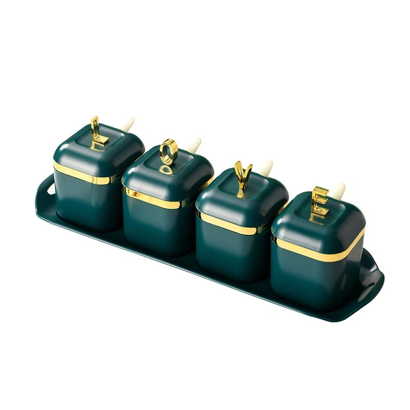 Set kutija za začine Sol Papar Stalak za začine Staklenka Posuda za šećer za kuhinjske gadgete Setovi uređaja Kutija za začine s poklopcem Alat za organizator