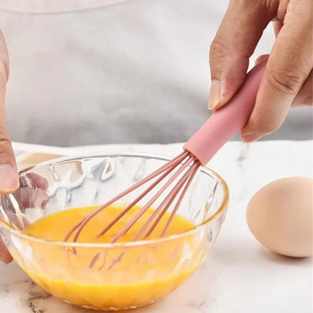 1 τμχ Εγχειρίδιο σιλικόνης Egg Beater Handmade Egg Whisk Cream Foam Maker Milk Coffee Egg Stirring Tools Αξεσουάρ κουζίνας