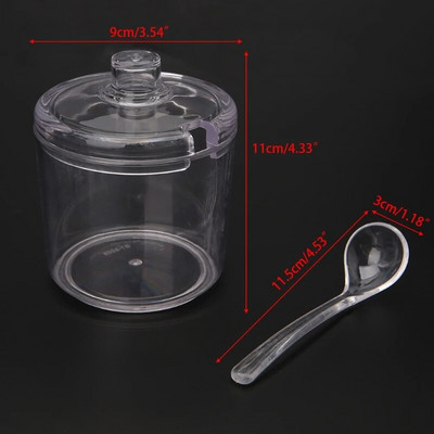 Akril fűszerezés tégely só cukor bors por konyhai kellékekhez