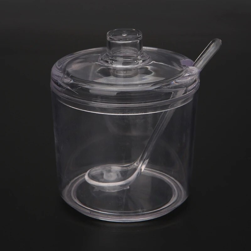 Akril fűszerezés tégely só cukor bors por konyhai kellékekhez