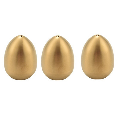 3 tk roostevabast terasest pipra loksuti munakujuline soolaloksuri komplekt, hõbedane
