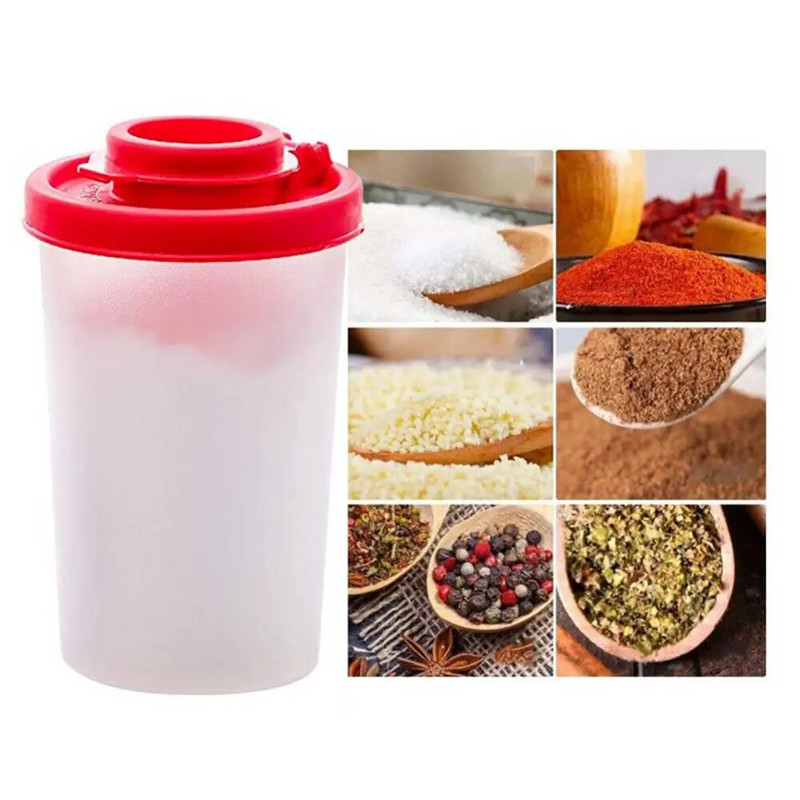 Stovyklavietės piknikas Kelionės su dangčiu virtuvės įrankiu lauko prieskonių dozatorius, mini priešpiečių dėžutės stiklainis, nešiojamasis druskos ir pipirų plaktuvas