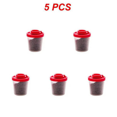 1–5 vnt. kempingo iškylų kelionė su dangčiu virtuvės įrankiu lauko prieskonių dozatoriumi mini priešpiečių dėžutės indelis nešiojama druska ir pipirai