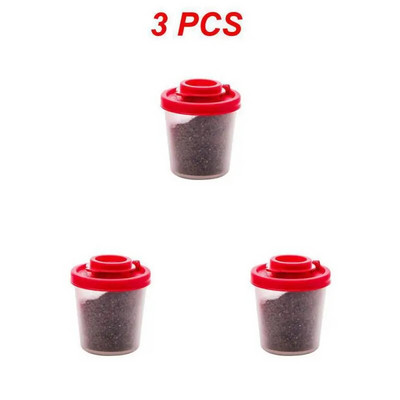 1–5 vnt. kempingo iškylų kelionė su dangčiu virtuvės įrankiu lauko prieskonių dozatoriumi mini priešpiečių dėžutės indelis nešiojama druska ir pipirai