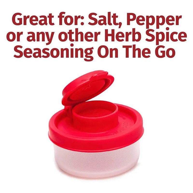 1–5 vnt. kempingo iškylų kelionė su dangčiu virtuvės įrankiu lauko prieskonių dozatoriumi mini priešpiečių dėžutės indelis nešiojama druska ir pipirai