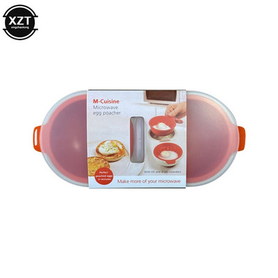 Kuhinjski aparat za kuhanje jaja s dvostrukom šalicom za kuhanje jaja u mikrovalnoj pećnici Posuda za kuhanje na pari Kuhač za jaja Alati za kuhanje