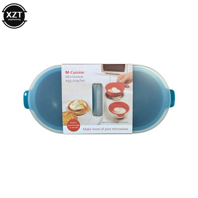Kuhinjski aparat za kuhanje jaja s dvostrukom šalicom za kuhanje jaja u mikrovalnoj pećnici Posuda za kuhanje na pari Kuhač za jaja Alati za kuhanje