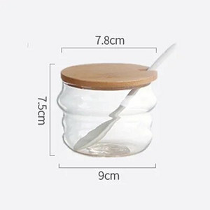 Kerámia fűszerező edény konyhai kellékek doboza, kombinált konyhai kellékek palack olajos sótartó bambusz alappal, 3 készlet