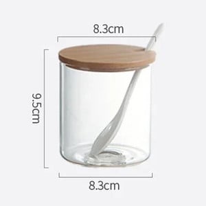 Kerámia fűszerező edény konyhai kellékek doboza, kombinált konyhai kellékek palack olajos sótartó bambusz alappal, 3 készlet