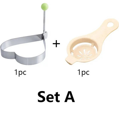DIY oblici Oblikivač za pečena jaja od nehrđajućeg čelika Kalup za jaja Jaje za doručak Prstenovi za palačinke Sendvič Kuhinjski alati Pribor za pečenje