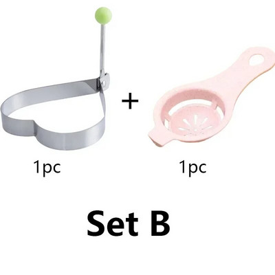 DIY oblici Oblikivač za pečena jaja od nehrđajućeg čelika Kalup za jaja Jaje za doručak Prstenovi za palačinke Sendvič Kuhinjski alati Pribor za pečenje