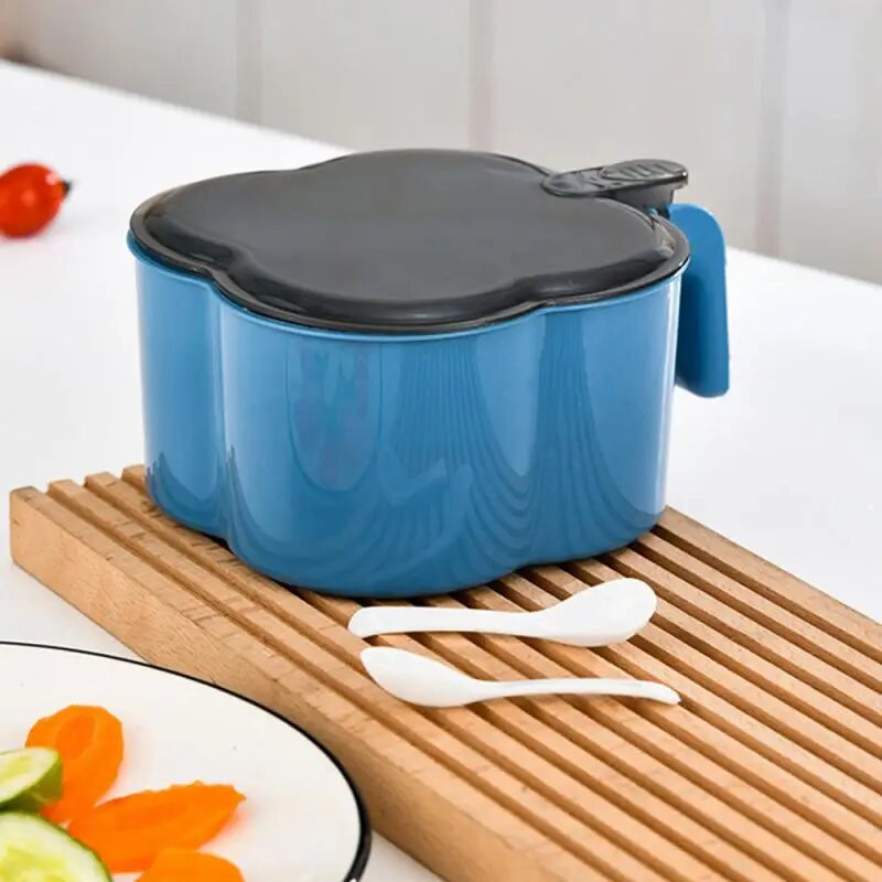 Prieskonių dėžutė su šaukštu Prieskonių indelis 4 viename kelių skyrių Druskos Pipirų Prieskonių Stiklainiai Puodai Virtuvės Priedai Pagardų Indelis