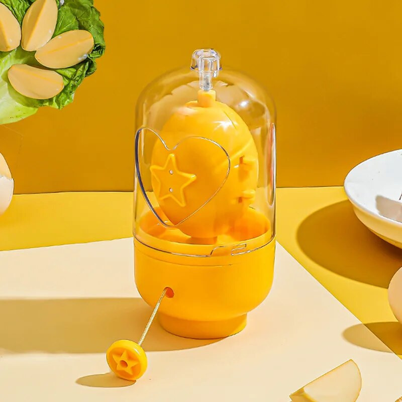 Cel mai nou amestecător de ouă, agitator de mână, mixer pentru ouă din silicon de calitate alimentară, instrument manual, în coajă, pentru ouă fierte.