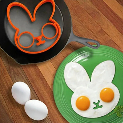 Kalup za omlet za doručak Silikonski oblik prstena za palačinke za jaja Alat za kuhanje DIY Kuhinjski pribor Naprava Plastični separator za jaja