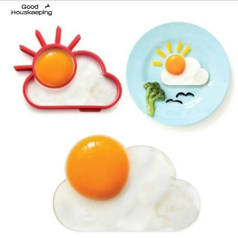 Kalup za omlet za doručak Silikonski oblik prstena za palačinke za jaja Alat za kuhanje DIY Kuhinjski pribor Naprava Plastični separator za jaja