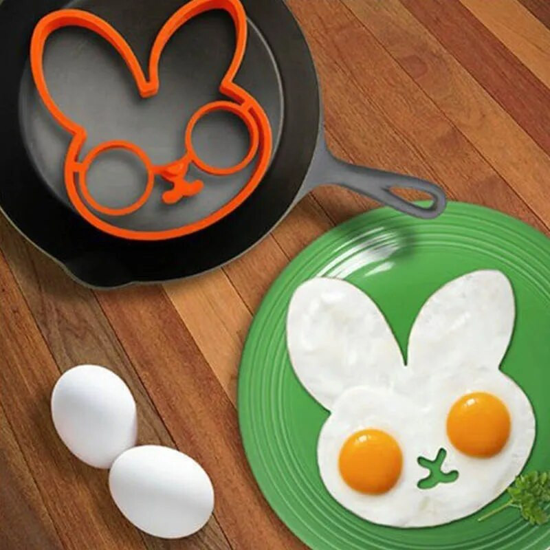 Kalup za omlet za doručak Silikonski oblik prstena za palačinke za jaja Alat za kuhanje DIY Kuhinjski pribor Naprava Plastični separator za jaja