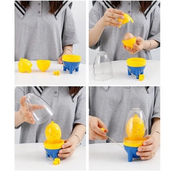 Το φθηνότερο αναδευτήρα κρόκων αυγών Egg Scrambler Gadget Εγχειρίδιο ανάμειξης Golden Whisk Eggs Spin Maker Puller Εργαλεία ψησίματος Αξεσουάρ κουζίνας