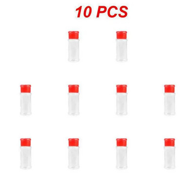 1 ~ 10 vnt. 5 / Stiklainiai prieskoniams Druskos ir pipirų plaktuvas Prieskonių stiklainis prieskonių organizatorius Plastikinis kepsninių prieskonių virtuvės įtaiso įrankis