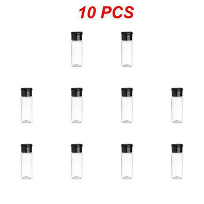 1 ~ 10 vnt. 5 / Stiklainiai prieskoniams Druskos ir pipirų plaktuvas Prieskonių stiklainis prieskonių organizatorius Plastikinis kepsninių prieskonių virtuvės įtaiso įrankis