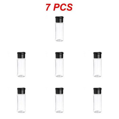 1 ~ 10 vnt. 5 / Stiklainiai prieskoniams Druskos ir pipirų plaktuvas Prieskonių stiklainis prieskonių organizatorius Plastikinis kepsninių prieskonių virtuvės įtaiso įrankis