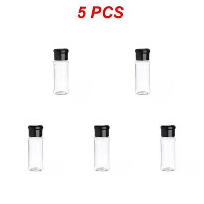 1 ~ 10 vnt. 5 / Stiklainiai prieskoniams Druskos ir pipirų plaktuvas Prieskonių stiklainis prieskonių organizatorius Plastikinis kepsninių prieskonių virtuvės įtaiso įrankis