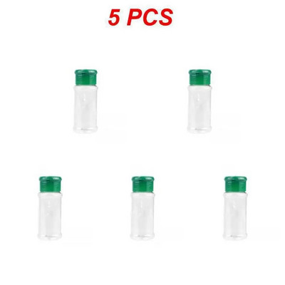 1 ~ 10 vnt. 5 / Stiklainiai prieskoniams Druskos ir pipirų plaktuvas Prieskonių stiklainis prieskonių organizatorius Plastikinis kepsninių prieskonių virtuvės įtaiso įrankis