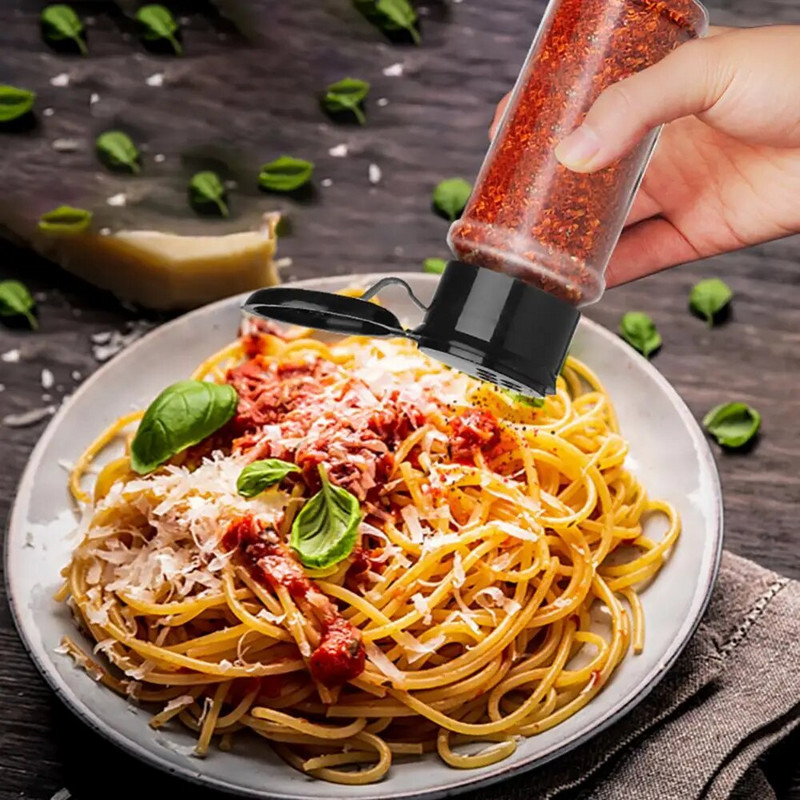 1 ~ 10 vnt. 5 / Stiklainiai prieskoniams Druskos ir pipirų plaktuvas Prieskonių stiklainis prieskonių organizatorius Plastikinis kepsninių prieskonių virtuvės įtaiso įrankis