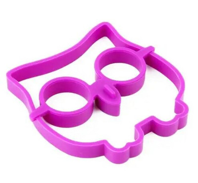 Virtuvės aksesuarai Maisto gaminimo įrankis Silikoninė guminė kiaušinių forma Nelipni pelėdos formos kiaušiniai Kepta kepimo forma Blynų kiaušinių žiedų formuotojas