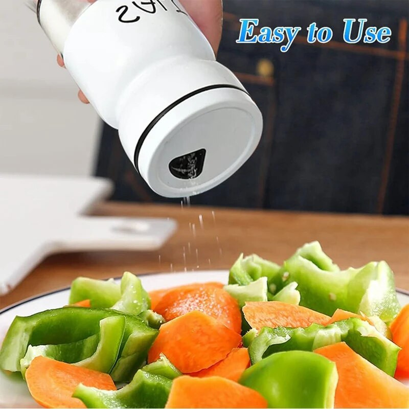 2 vnt. juodos ir baltos druskos ir pipirų plaktuvų rinkinys, pipirų plaktuvai su šepetėliu ir piltuvu, sodybos virtuvės dekoras