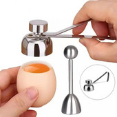 Novi metalni rezač ljuski jaja Otvarač ljuski za jaja Nehrđajući čelik 304 Kuhana sirova jaja Kreativni kuhinjski alat Otvarač za ljuske jaja