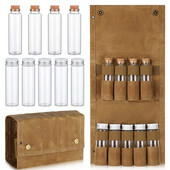 Φορητή τσάντα μπαχαρικών Spice jars καμβάς καρυκεύματα αποθήκευσης τσάντα Organizer Σετ θήκη για μπουκάλια καρυκευμάτων για υπαίθριο κάμπινγκ BBQ πικνίκ