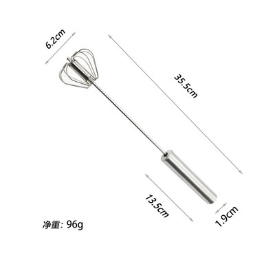 Nerūdijantis kiaušinių plakiklis pusiau automatinis kiaušinių įrankis Kiaušinių plakimo grietinėlės plaktuvas Rankinis maišytuvas Buitinis virtuvės kepimo priedai