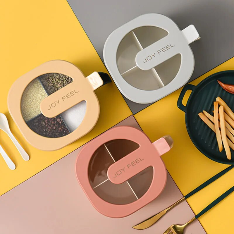 Youpin Fűszerdoboz Háztartási Konyhai Eszközök Tárolódoboz Fűszeres tégely MSG Cukorsósüveg Fűszeres tégely kombinációs készlet