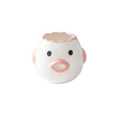 Alat za odvajanje bijelih žumanjaka u jajima Separator za bjelanjke od pilećih jaja Keramika Keramički odvajač za jaja od pilića iz crtića Kuhinjski pribor