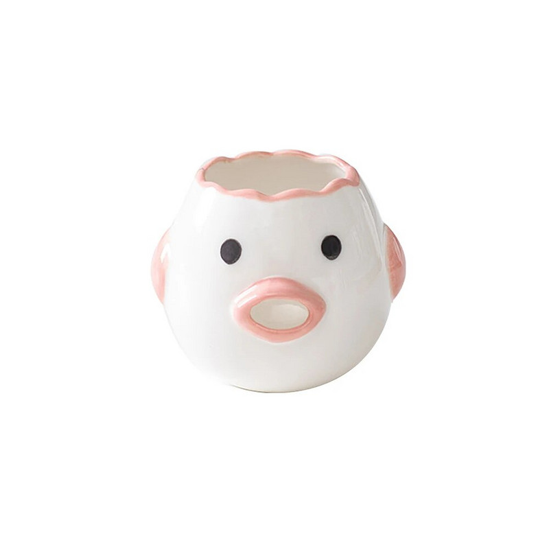 Alat za odvajanje bijelih žumanjaka u jajima Separator za bjelanjke od pilećih jaja Keramika Keramički odvajač za jaja od pilića iz crtića Kuhinjski pribor