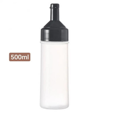 350 ml pagardų padažo išspaustas butelis Druskos pipirų miltų miltelių plaktuvas Kečupo salotų padažo dozatorius BBQ prieskonių talpyklės 1/5 skylės