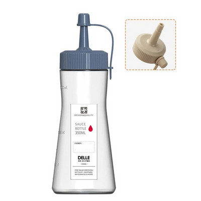 350 ml pagardų padažo išspaustas butelis Druskos pipirų miltų miltelių plaktuvas Kečupo salotų padažo dozatorius BBQ prieskonių talpyklės 1/5 skylės