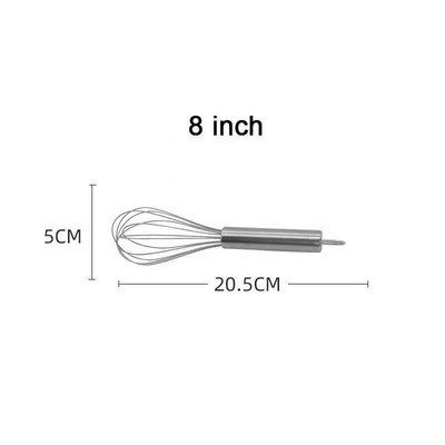 8"/10"/12" balioninis plaktuvas, rankinis plieninis vielinis plaktuvas puikiai tinka maišyti, plakti, plakti ir maišyti