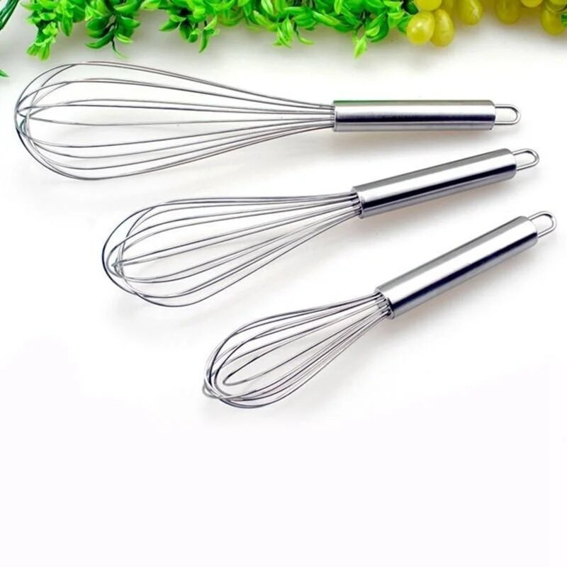 8"/10"/12" balioninis plaktuvas, rankinis plieninis vielinis plaktuvas puikiai tinka maišyti, plakti, plakti ir maišyti