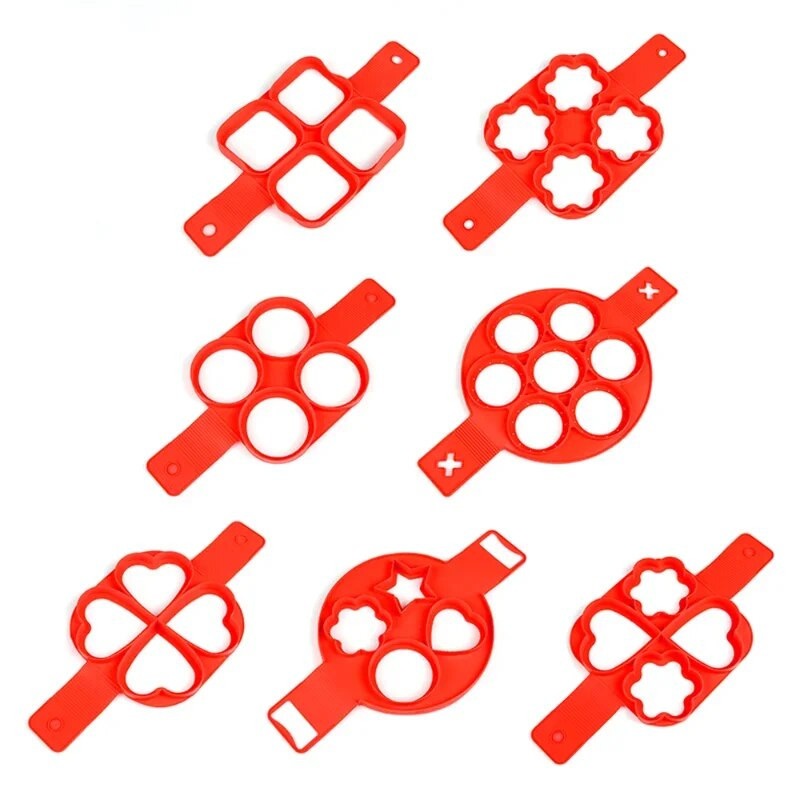 Kiaušinių blynų žiedas Nelipnus blynų kepimo formelės silikoninės kiaušinių viryklės keptų kiaušinių formavimo formos Omleto formos virtuvės kepimo reikmenims