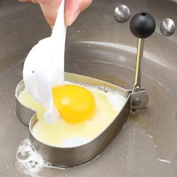 Από ανοξείδωτο ατσάλι 5 στιλ Τηγανητό αυγό τηγανίτας Ομελέτα Φόρμα φόρμα για τηγάνισμα αυγών Εργαλεία μαγειρέματος Αξεσουάρ κουζίνας Δαχτυλίδια gadget