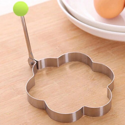 Puikus augintinis iš nerūdijančio plieno keptų kiaušinių formavimo blynų formelės blynų žiedai virtuvės kepimo įrankiai keptų kiaušinių formavimo apvalios žvaigždės formos