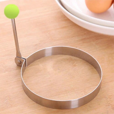 Puikus augintinis iš nerūdijančio plieno keptų kiaušinių formavimo blynų formelės blynų žiedai virtuvės kepimo įrankiai keptų kiaušinių formavimo apvalios žvaigždės formos