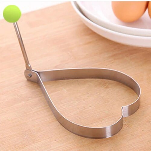 Puikus augintinis iš nerūdijančio plieno keptų kiaušinių formavimo blynų formelės blynų žiedai virtuvės kepimo įrankiai keptų kiaušinių formavimo apvalios žvaigždės formos