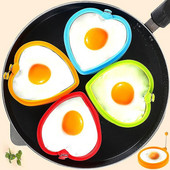 Nelipnūs kiaušinių žiedai 360 laipsnių pasukama rankena Kepti kiaušiniai Blynai Blynai Gaminimas Silikoniniai Įrankiai Virtuvė Kepimo Priedai Programėlė