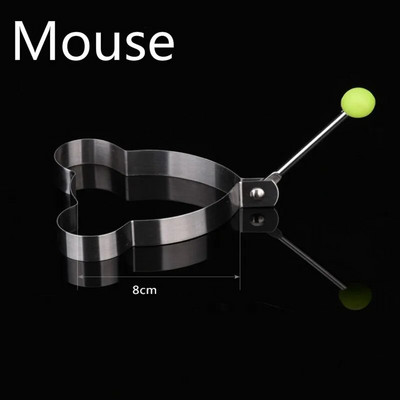 5 formų nerūdijančio plieno keptų kiaušinių formavimo forma „pasidaryk pats“ pusryčiai blynų žiedai sumuštiniai Virtuvės įrankiai indai Kepiniai