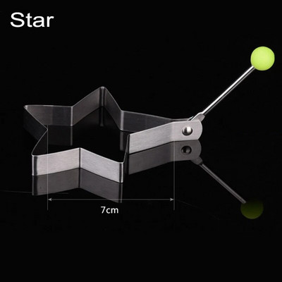 5 formų nerūdijančio plieno keptų kiaušinių formavimo forma „pasidaryk pats“ pusryčiai blynų žiedai sumuštiniai Virtuvės įrankiai indai Kepiniai